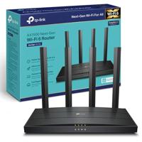 TP-Link WiFi 6 router, AX 1500 Mbps dual-band wifi-router, WiFi 6, 4 gigabit-poorten, 4 high-performance antennes, OneMesh, WPA3, ouderlijk toezicht, geïntegreerde antivirus (Archer AX18)