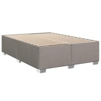vidaXL Bedframe stof taupe 160x200 cm, bed, bed ombouw, twijfelaar bed, bedbodem, slaapkamermeubel, 2 persoonsbed, tweepersoonsbed, 2 persoons bed