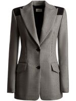 Bally blazer boutonné à motif pied-de-poule - Gris