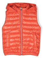 Herno Kids gilet à plaque logo - Rouge