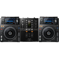 Pioneer DJ DJM-250MK2 + 2 x Pioneer XDJ-1000MK2 tabletop-speler