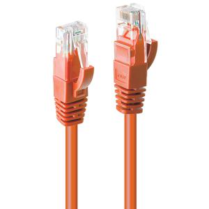 LINDY 48112 RJ45 Netwerkkabel, patchkabel CAT 6 U/UTP 10.00 m Oranje 1 stuk(s)