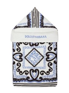 Dolce & Gabbana Kids nid d'ange en coton à logo imprimé - Blanc