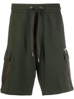 Moncler short de sport à patch logo - Vert