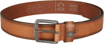 Camel Active Riem Leer Verstelbaar Donkere Stalen Gesp Camel Active Riem Leer Verstelbaar Donkere Stalen Gesp