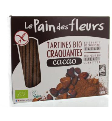 Pain Des Fleurs Krokante Bio Crackers Met Cacao (160g) Pain Des Fleurs Krokante Bio Crackers Met Cacao (160g)