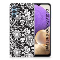 Samsung Galaxy A32 5G TPU Case Black Flowers