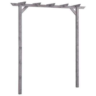vidaXL Pergola 200x40x205 cm geïmpregneerd grenenhout grijs