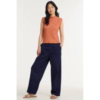 Kings of Indigo high waist mom broek LEILA van biologisch katoen dark indigo
