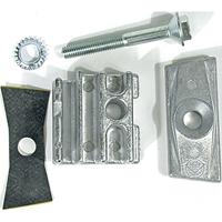 Hebie Unisex - Volwassen adapterplaat-03405347 adapterplaat, zwart, eenheidsmaat