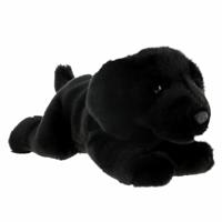 Keel Toys Knuffeldier Puppy Labrador hond - zachte pluche stof - premium knuffels - zwart - 30 cm   -