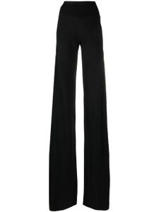 Rick Owens pantalon nervuré à coupe longue - Noir