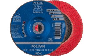 PFERD 67718036 PFC 180 CO-FREEZE 36 SG INOX Lamellenschijf Diameter 180 mm Boordiameter 22.23 mm Legering op nikkelbasis, Superlegeringen op nikkel- of