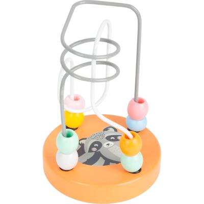 Small Foot kralenframe wasbeer junior 13 cm hout/staal oranje