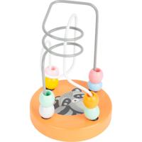 Small Foot kralenframe wasbeer junior 13 cm hout/staal oranje