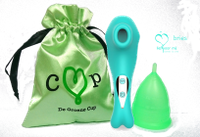 Menstrubatie pakket De Groene Cup (Maat: Model IV (Low cervix))