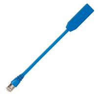 Telegaertner RJ45 netwerkadapter [1x RJ45-stekker - 1x RJ45-aansluiting] 20,00 cm blauw