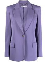 Stella McCartney blazer à simple boutonnage - Violet