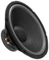 MONACOR SP-302E Hi-Fi bas-midrange driver, compacte basluidspreker in tweerichtingsconstructie, ideaal voor installatie in een vloer- of standbox, in zwart, 304 mm