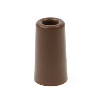 Rubberen deurstop / deurbuffer 75 x 40 mm terracotta bruin   - - thumbnail