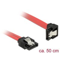 DeLOCK 83979 SATA-kabel 0,5 m SATA 7-pin Zwart, Rood - thumbnail