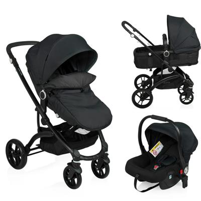 Little World 3-in-1 Kinderwagen City Walker zwart LWST003-BK