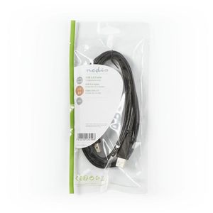 USB 2.0-Kabel | A Male - A Male | 2,0 m | Zwart [CCGP60000BK20]