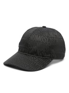 Moschino casquette à logo en jacquard - Noir