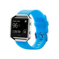 By Qubix - Compatible met Fitbit Blaze sport horloge band/siliconen alleen voor Compatible met Fitbit Blaze - Blauw - Compatible fitbit bandje
