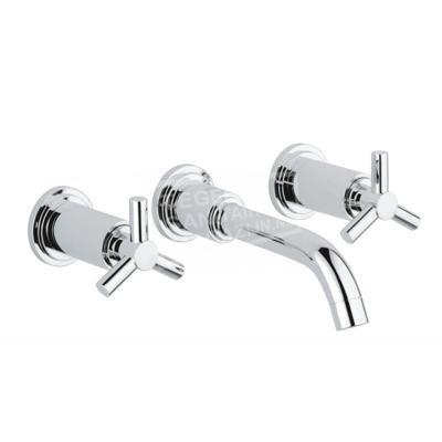 Grohe Atrio driegats wastafelkraan chroom S-Size Grohe Atrio driegats wastafelkraan chroom S-Size