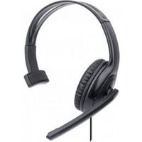 Manhattan 179874 hoofdtelefoon/headset Bedraad Hoofdband Kantoor/callcenter USB Type-A Zwart - thumbnail