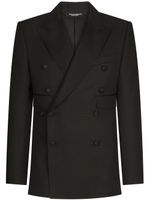 Dolce & Gabbana blazer Sicilia à boutonnière croisée - Noir