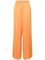 Hebe Studio pantalon palazzo à taille haute - Orange