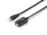 Equip 133311 USB-kabel 15 m USB 2.0 USB A Zwart - thumbnail