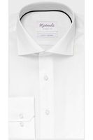 Michaelis Slim Fit Overhemd wit, Effen