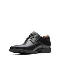 Clarks Tilden Plain heren Derby Derby, zwart leder, 43 EU