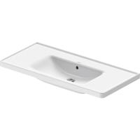 Duravit D-Neo wastafel met wondergliss 100.5x48x17cm 1 kraangat rechthoek Keramiek Wit 23671000601 - thumbnail