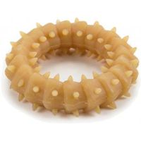 Rubberen ring voor puppy hondenspeeltje naturel 8 cm