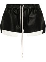 Rick Owens short Fox Boxers en cuir - Noir