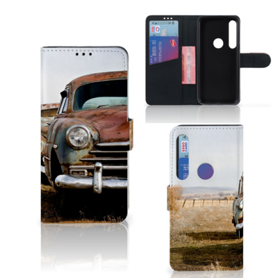 Motorola Moto G8 Plus Telefoonhoesje met foto Vintage Auto Motorola Moto G8 Plus Telefoonhoesje met foto Vintage Auto
