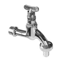 Nemo Go dubbele dienstkraan met sleutel 1/2M mat verchroomd B90902