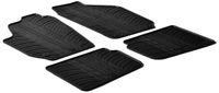 Rubbermatten passend voor Skoda Roomster / Practic 2007- (T-Design 4-delig + montageclips) GL0334