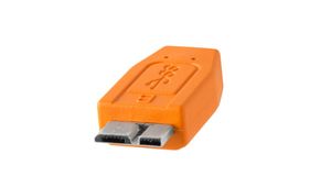 Tether Tools CUC3315-ORG USB-kabel 4,6 m USB 3.2 Gen 1 (3.1 Gen 1) USB A Micro-USB B Oranje