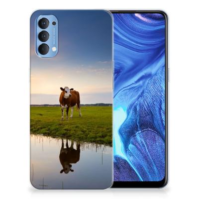 OPPP Reno 4 TPU Hoesje Koe OPPP Reno 4 TPU Hoesje Koe