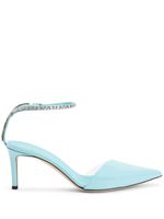 Giuseppe Zanotti escarpins Xenya à ornements en cristal 70 mm - Bleu