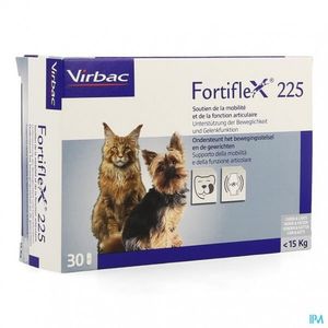 Virbac Fortiflex 225 - hond en kat tot 15 kg 2 x 30 tabletten