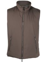 Moorer gilet matelassé à fermeture zippée - Gris