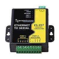 Brainboxes RS232/RS422/485 1 poort Ethernet naar seriële adapter