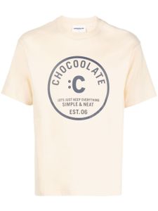 CHOCOOLATE t-shirt en coton à logo imprimé - Jaune