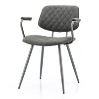 Eleonora eetkamerstoel mandy antraciet 78 x 56 x 55